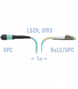 SNR-PC-MPO/UPC-8LC/UPC-DPX-MM-1m