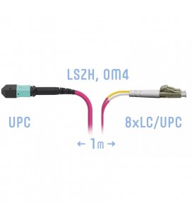 SNR-PC-MPO/UPC-8LC/UPC-DPX-MM4-1m