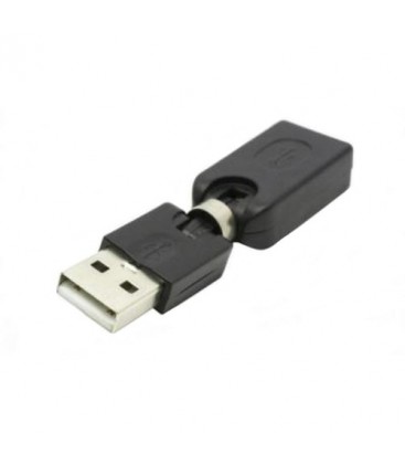 Переходник USB AM - USB AF поворотный в двух плоскостях