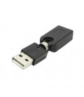 Переходник USB AM - USB AF поворотный в двух плоскостях
