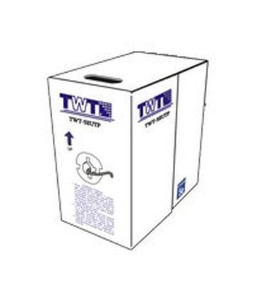 Кабель TWT UTP, 4 пары, Кат.5e, PVC, серый, КОРОБКА 100м.