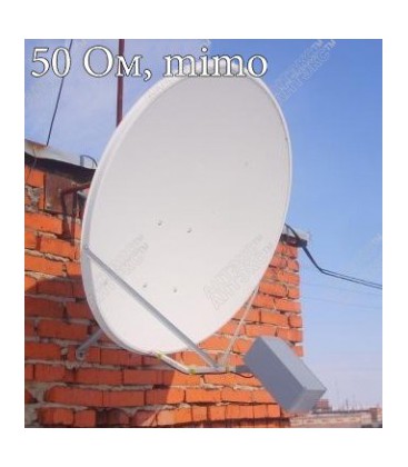 Облучатель WiFi для офсетной тарелки AX-5500BOX Offset MIMO + гермобокс