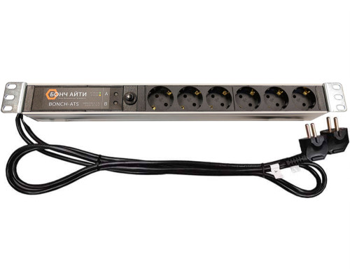 Блок розеток с АВР BONCH-ATS/PDU 8A-6S-S/S