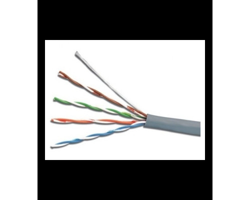 Кабель NewMax UTP, 4 пары, Кат.5е, PVC, серый, 305метров, серый, толщина жилы  25AWG, медный