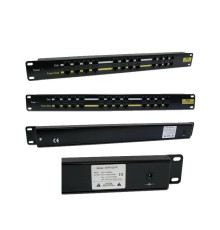 Инжекторная патч-панель PoE, 12 портов RJ-45, UTP, кат.5Е