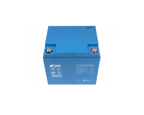 АККУМУЛЯТОР ЛИТИЙ-ЖЕЛЕЗО-ФОСФАТНЫЙ ГЕРМЕТИЗИРОВАННЫЙ SKAT I-BATTERY 12-40 LIFEPO4