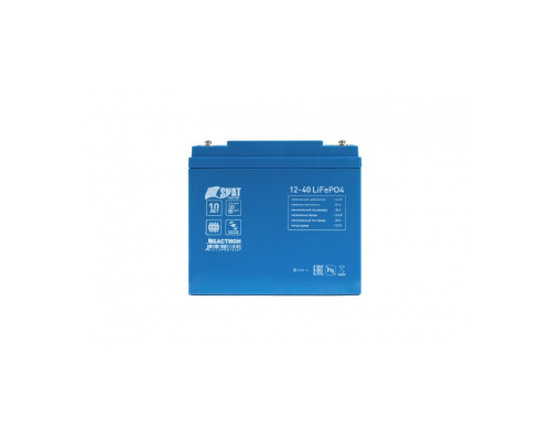 АККУМУЛЯТОР ЛИТИЙ-ЖЕЛЕЗО-ФОСФАТНЫЙ ГЕРМЕТИЗИРОВАННЫЙ SKAT I-BATTERY 12-40 LIFEPO4