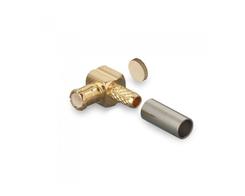 Антэкс MCX-папа угловой под кабель RG-174 /U, RG-316 /U обжимной