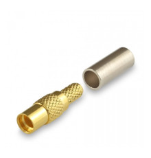 Антэкс MMCX-мама под кабель RG-174/U, RG-316/U обжимной