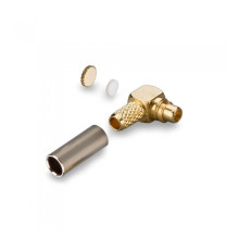 Антэкс MMCX-папа угловой RG-174/U, RG-316/U обжимной