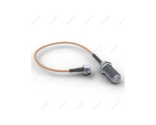 Антенный адаптер для USB 3G/4G модемов Huawei и ZTE (F-female - TS-9 угловой)