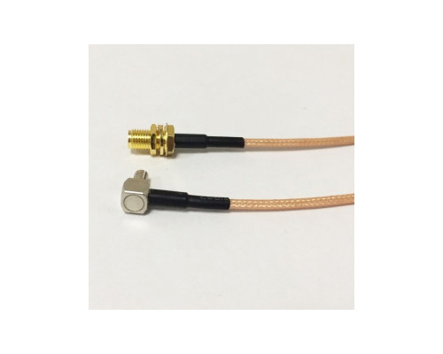 Антенный адаптер для USB 3G модемов Huawei (SMA-female - TS-9 (угловой))