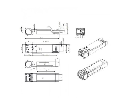 SNR-SFP+W37-60 Модуль SFP+ WDM